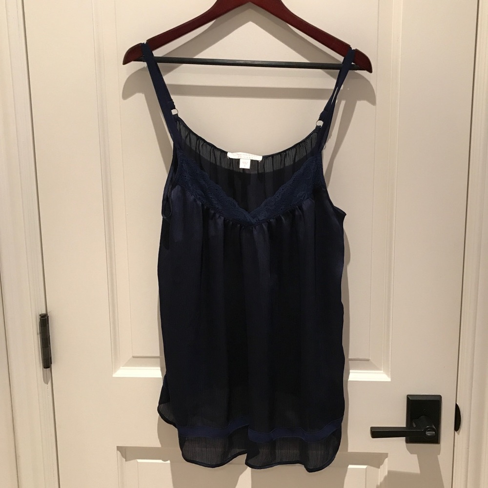 Oscar de la renta sheer tank top